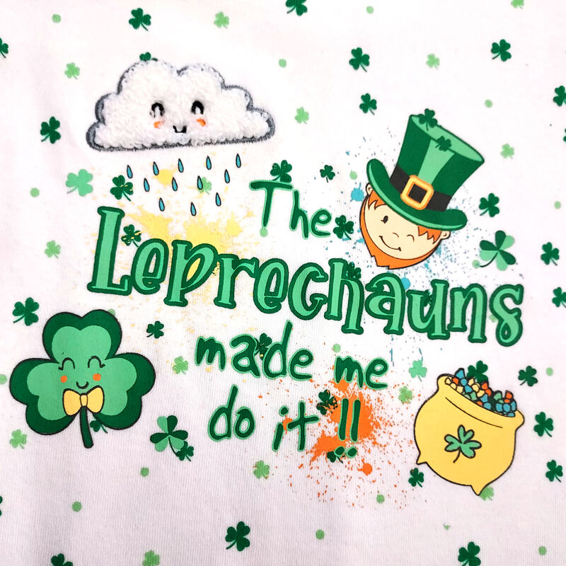 The Leprechauns Made Me Do It Baby Romper